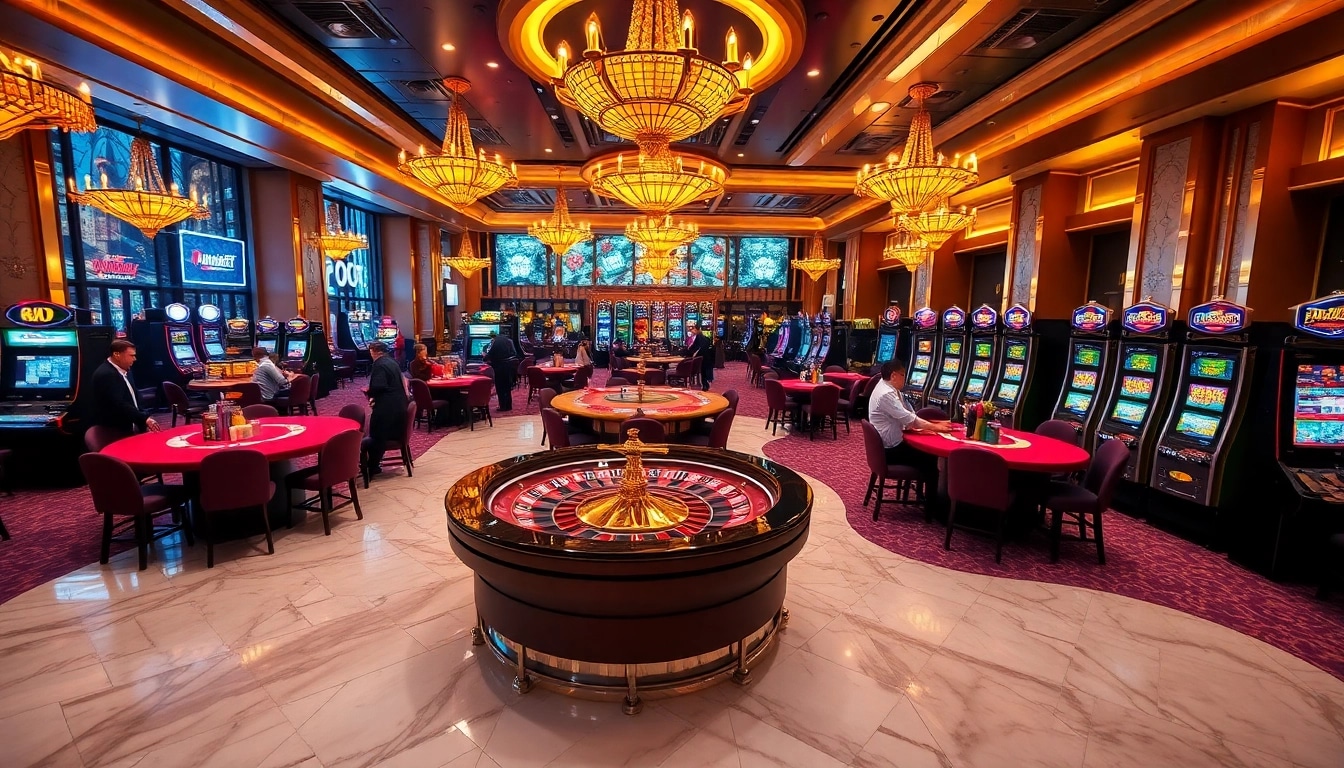 8kbet offers captivating casino games with vibrant roulette wheels and luxury poker tables.