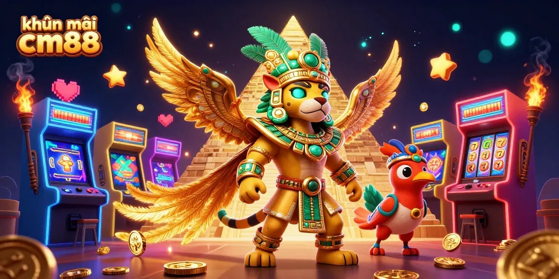 Engage in khuyến mãi cm88 with thrilling 3D casino characters and vibrant gaming elements!