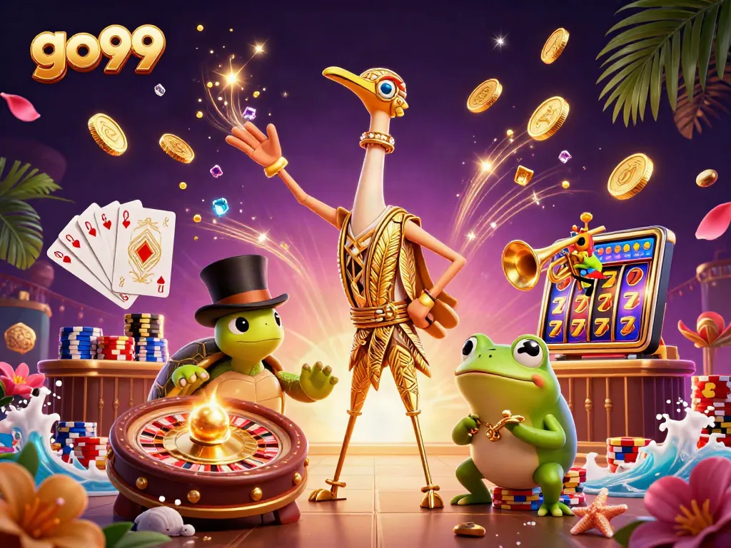 Engage with the ultimate games at go99, featuring dynamic casino action and vibrant 3D characters.