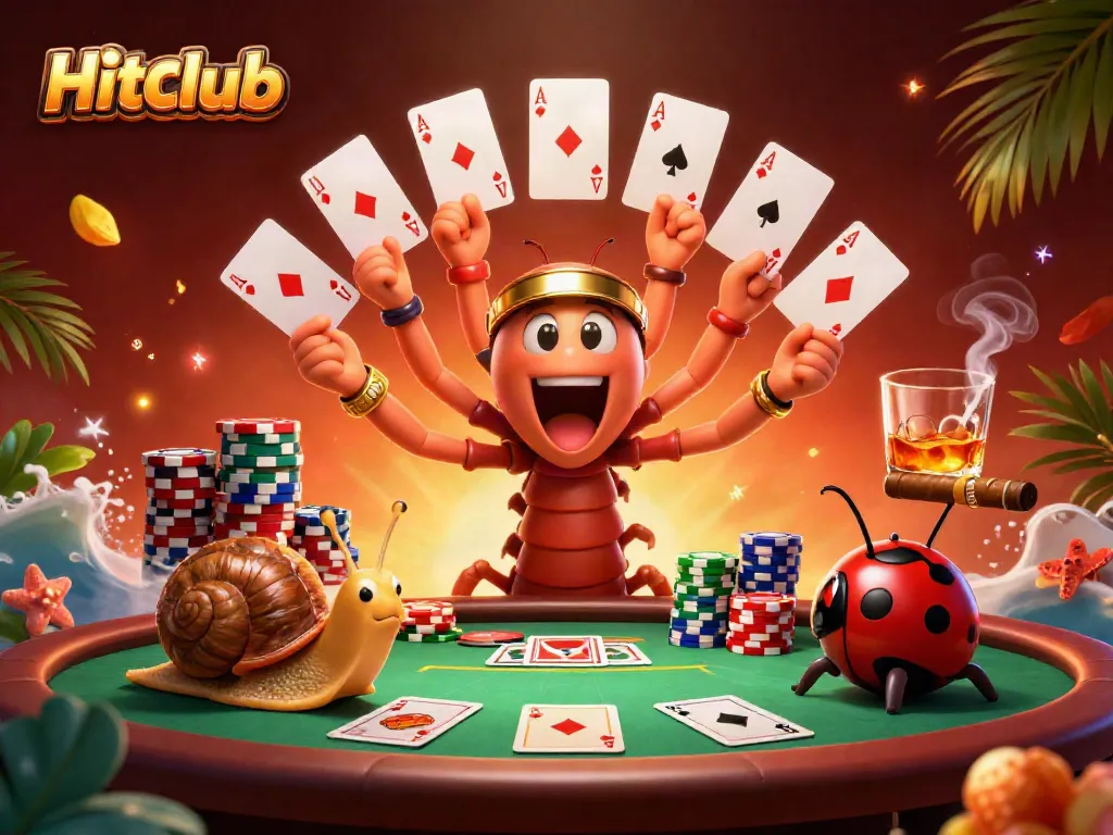 Experience the excitement at Hitclub with a vibrant 3D casino scene showcasing dynamic characters and rich game elements.