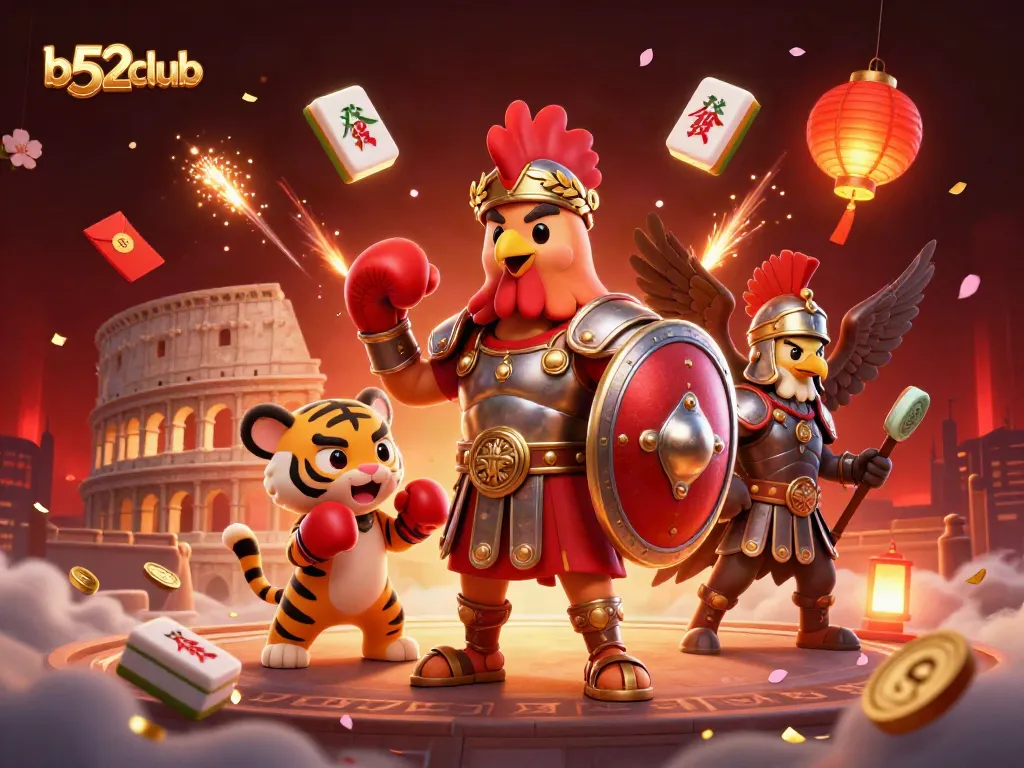 Engage in exciting gameplay at b52club with thrilling 3D illustrations of gladiators and games.