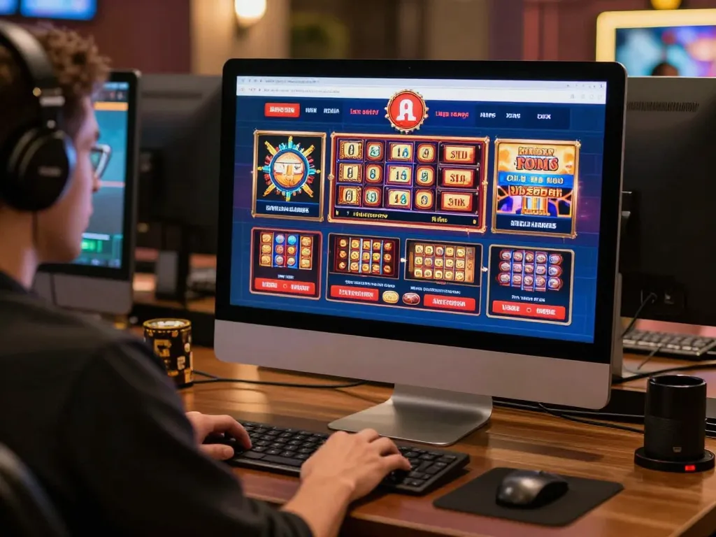 Engaged player exploring the 789f online casino platform with various gaming options.