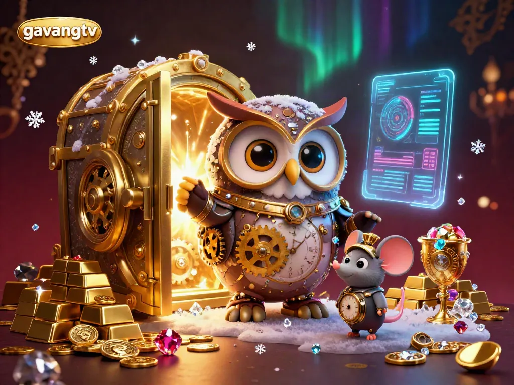 Experience dynamic action with gavangtv as the time-traveler owl and steampunk mouse explore a glittering casino realm.