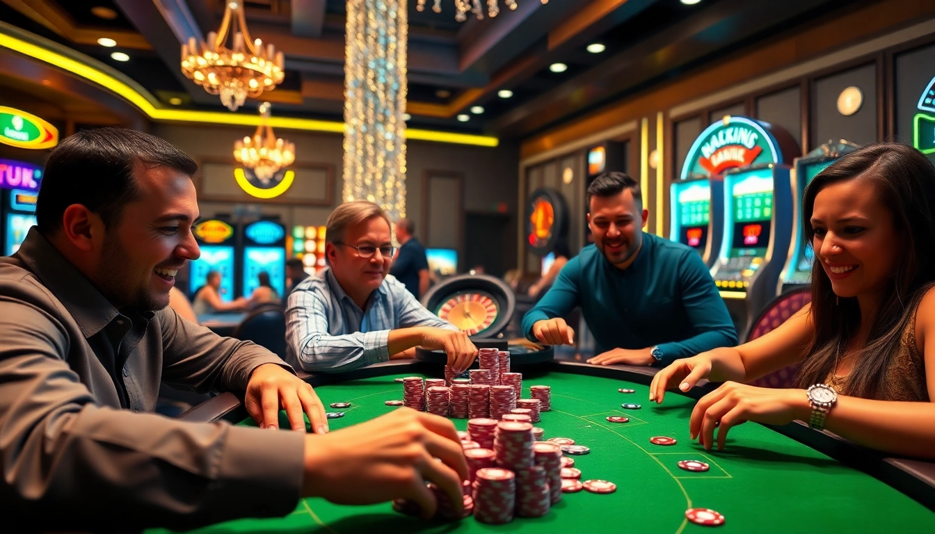 Experience the thrill of game 33win at a vibrant casino table filled with excitement and luxury.