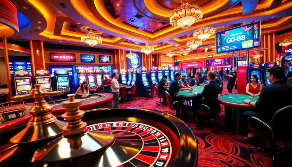 Experience the thrill of go 88 as players engage at vibrant casino tables.