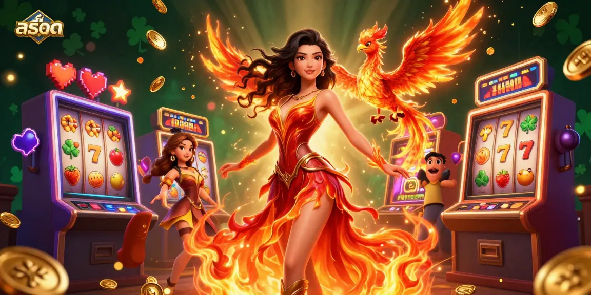 Spin theสล็อต reels and win big with vibrant slot machines and a mythical phoenix companion.