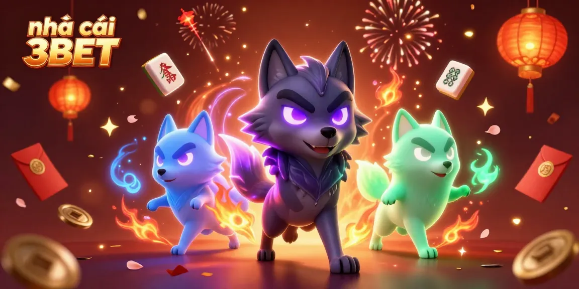 Engage with nhà cái 3BET’s casino thrills through this vibrant 3D illustration full of dynamic gaming elements.
