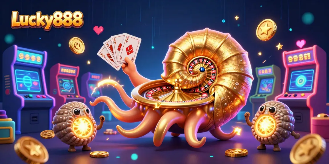 Experience thrilling gaming action with Lucky888's vibrant casino illustration featuring adventurous characters.